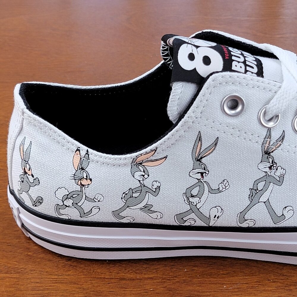 Converse x Bugs Bunny 80 Years CTAS Ox 169226F Grey/White/Black Multi Sizes Mens - Picture 9 of 14